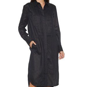 Equipment Lorand Pleated Linen Shirt Dress (NWT)